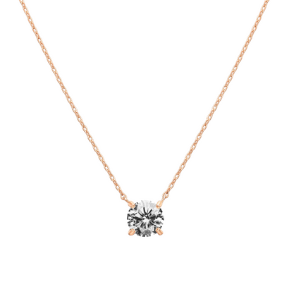 SOLITAIRE HALSKETTE | ROSÉGOLD