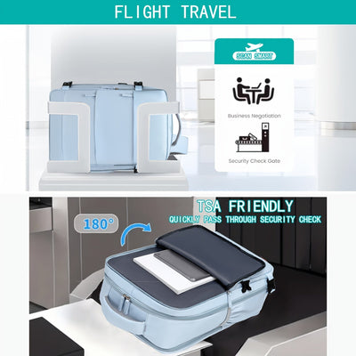 Reiserucksack mit Schuhfach und Laptopfach und verstellbaren Trägern