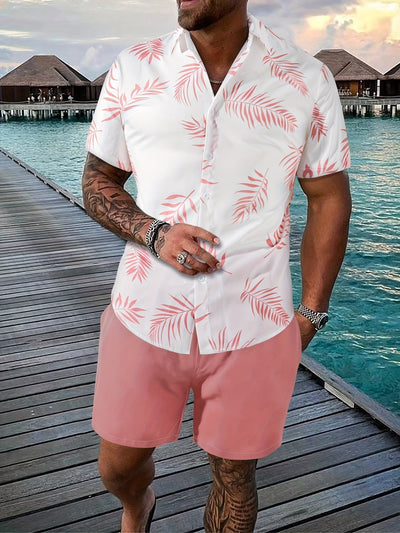 Herren Sommer-Set mit Blattmuster - Ilhan