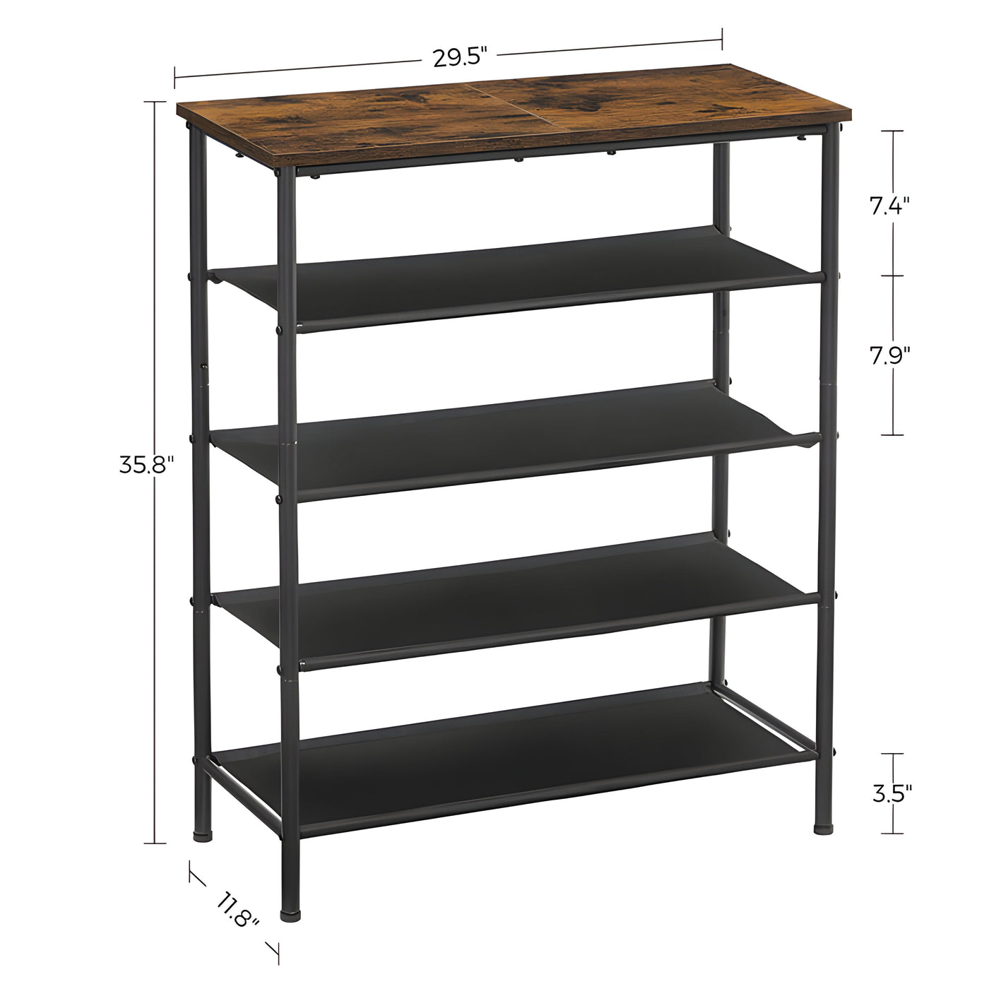 NeatNest Rack – Modernes 4-stufiges Schuhregal