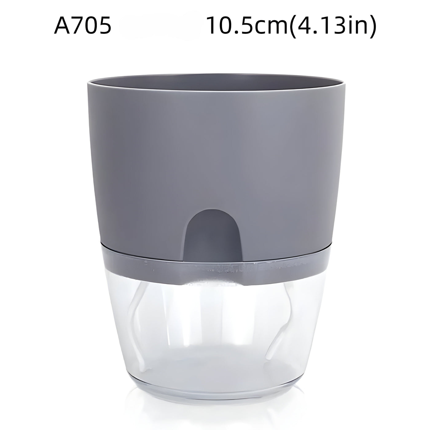 CrystalFlow Topf – Transparenter Selbstbewässernder Blumentopf