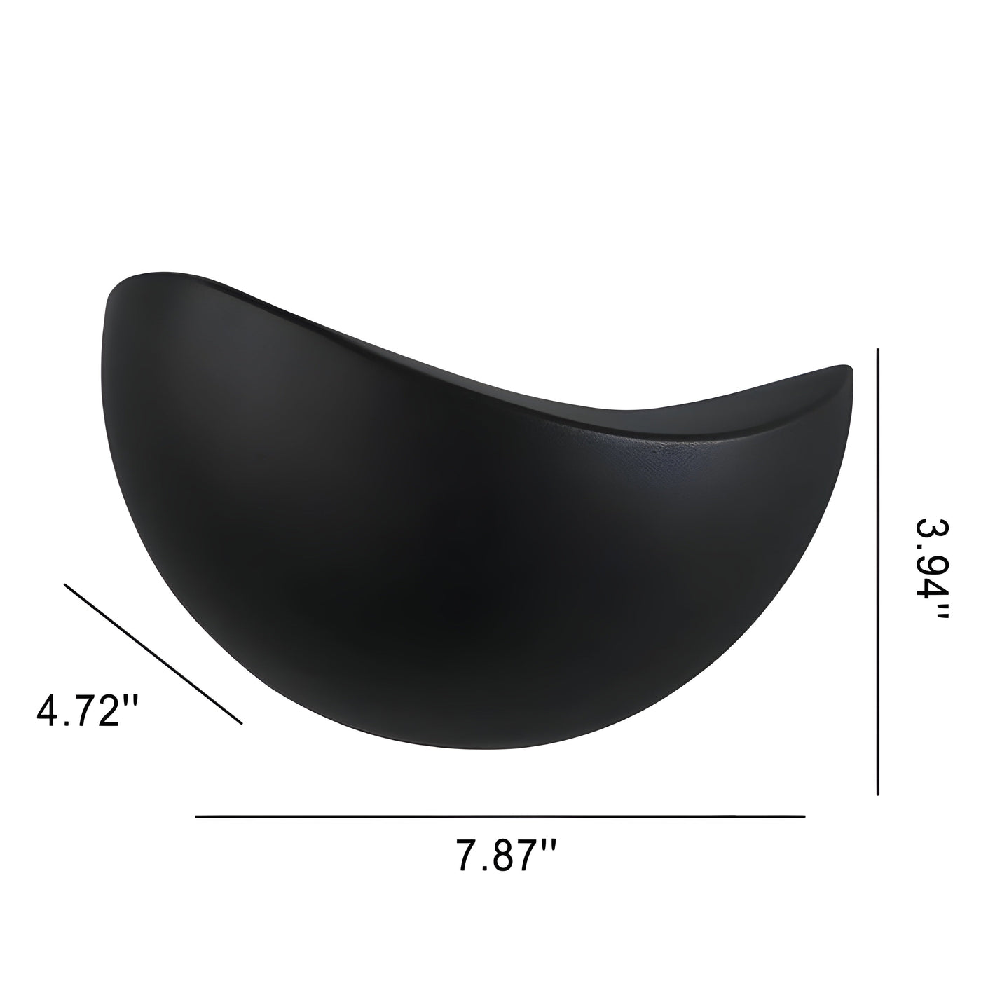 NoirLume Light - Minimalistische halbkreisförmige LED-Wandleuchte