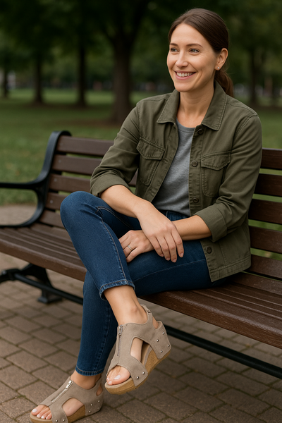 ELVANA – Die korrigierenden keil-sandalen für eleganz haltung