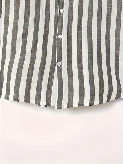 George – Stilvolles Langarm Streifen Hemd