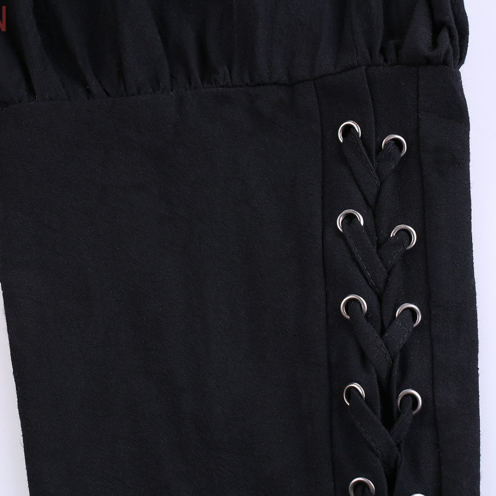Retro Pirate Style Cotton Linen Pants