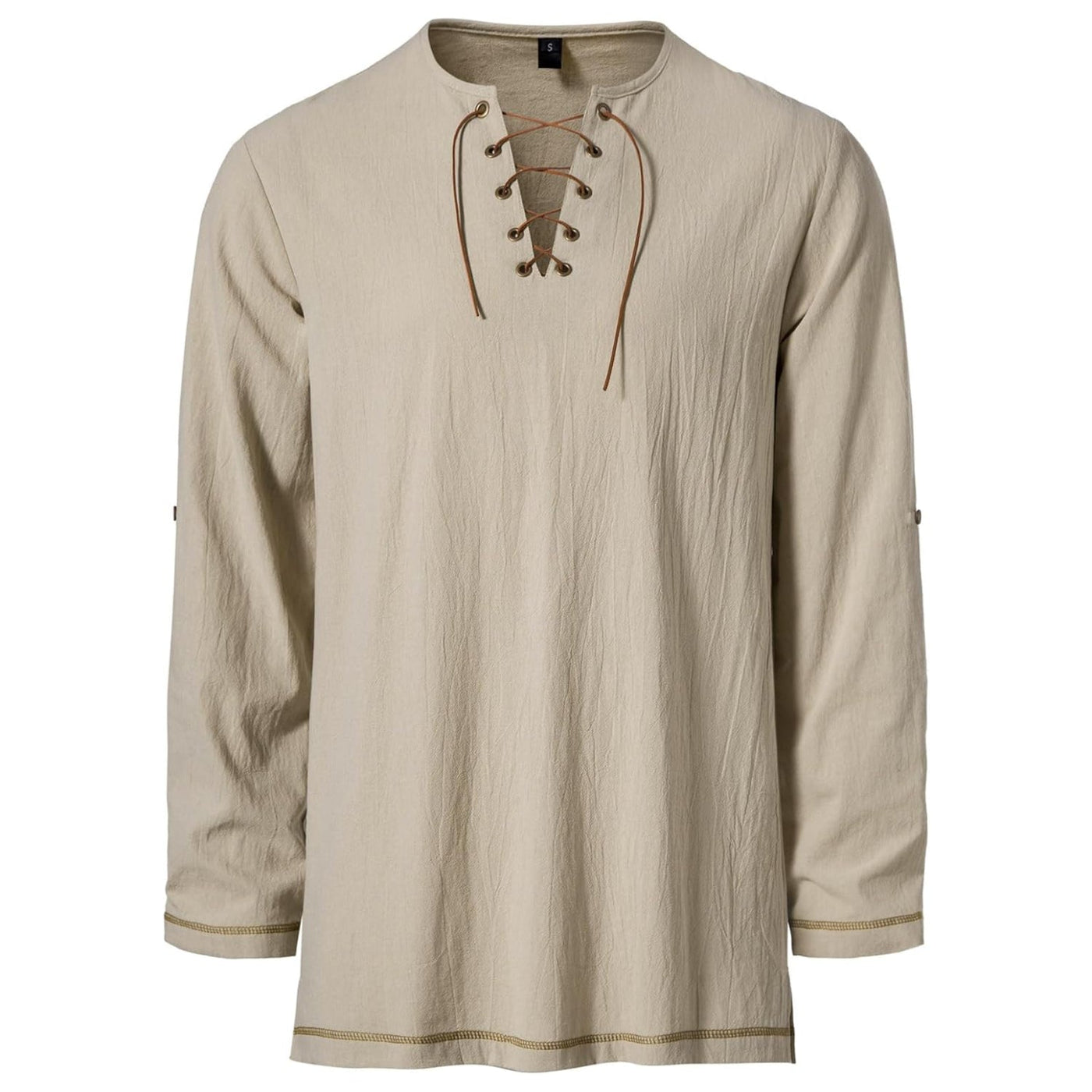 Medieval Style Lace-Up Tunic Top