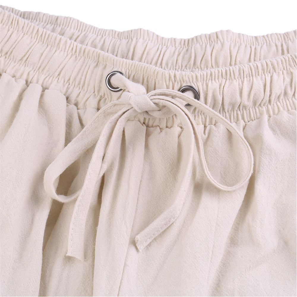 Retro Pirate Style Cotton Linen Pants