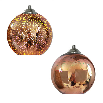 Pendelleuchte mit Feuerwerkseffekt – Dekorative 3D-Glaslampe für gemütliches Wohnzimmer