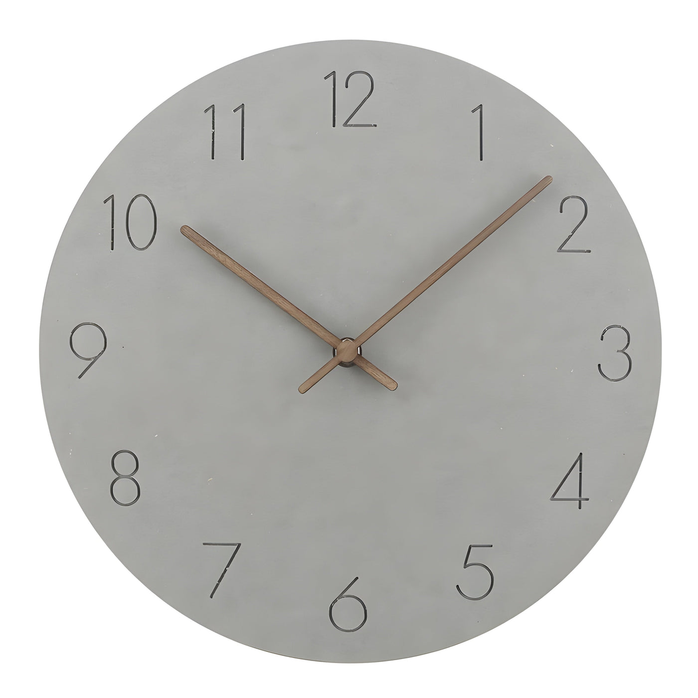 QuietRound Clock - Minimalistische Holz Rund Wanduhr