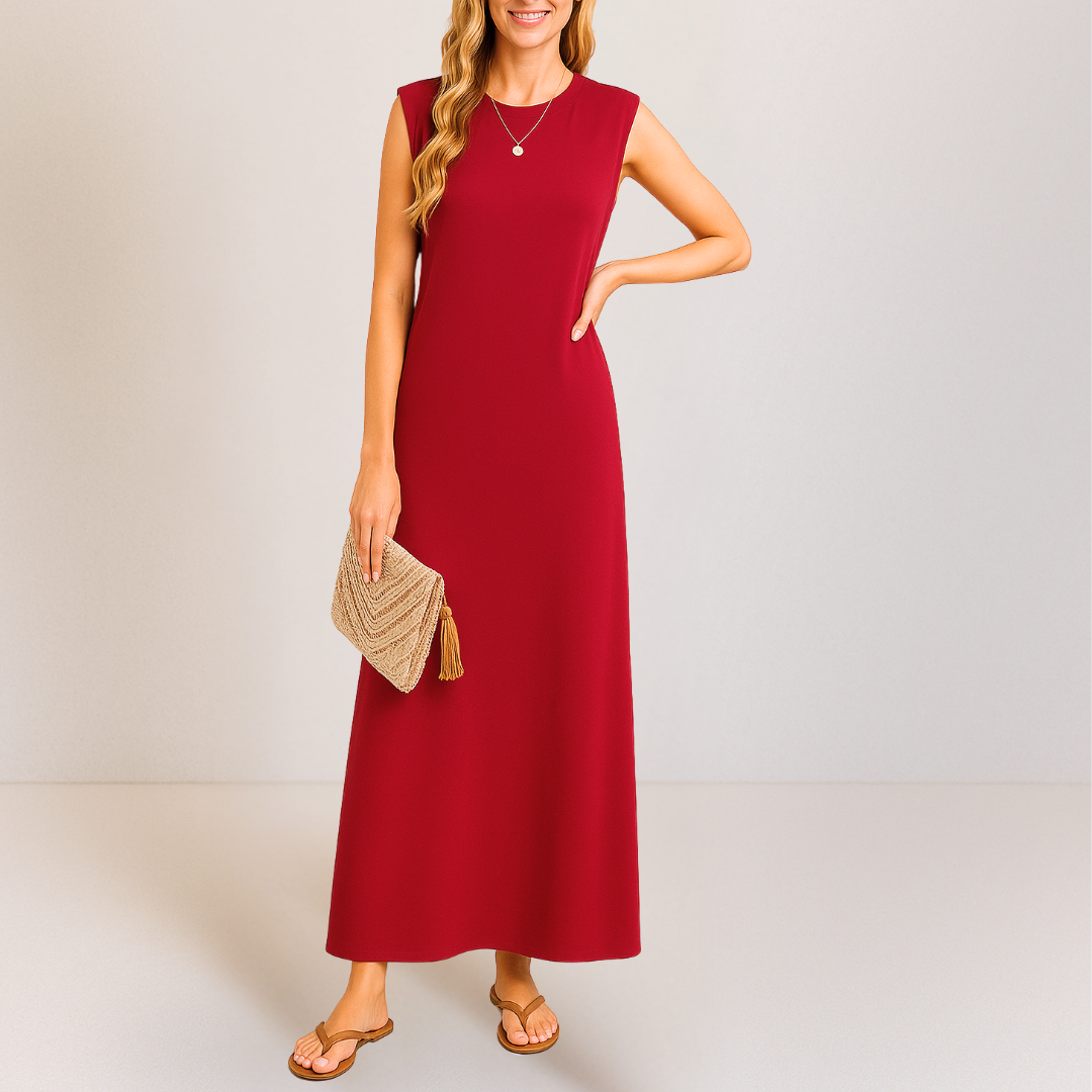 Emma™ | Elegantes langes Anti-Knitter-Kleid