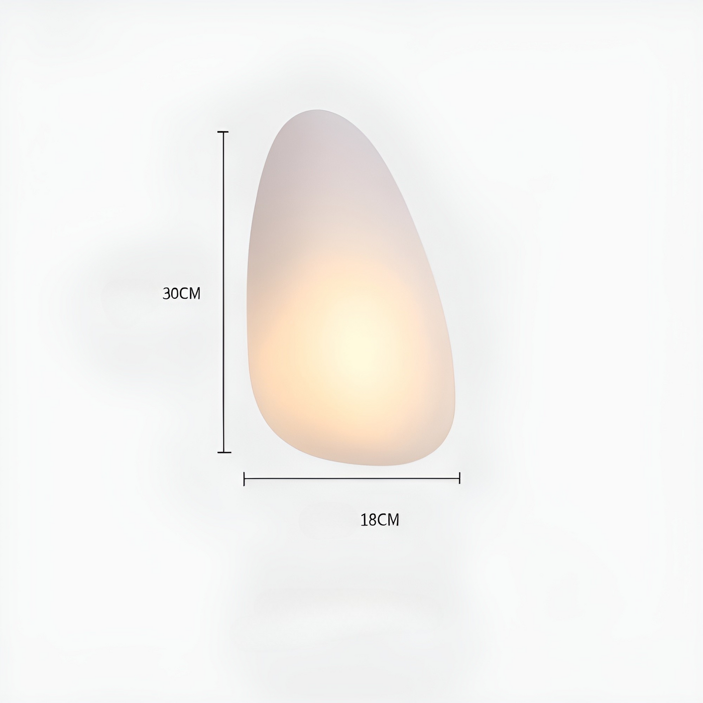 LED Wandleuchte in Kieselstein Design– Dekoratives nordisches Design für Wohnzimmer & Flur
