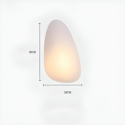LED Wandleuchte in Kieselstein Design– Dekoratives nordisches Design für Wohnzimmer & Flur