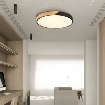 LED-Deckenlampe aus Holz – Skandinavisches Design | Warmes Licht für Wohnräume