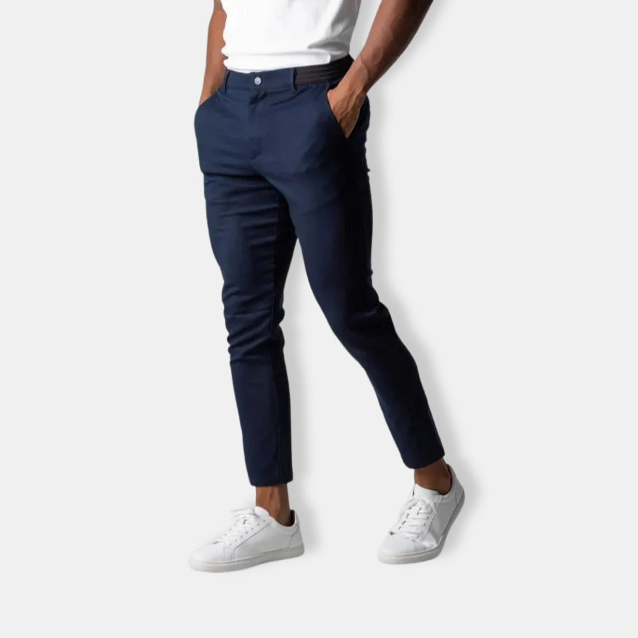 Herren Lässige Slim Fit Hose | Mit Seitentasche
