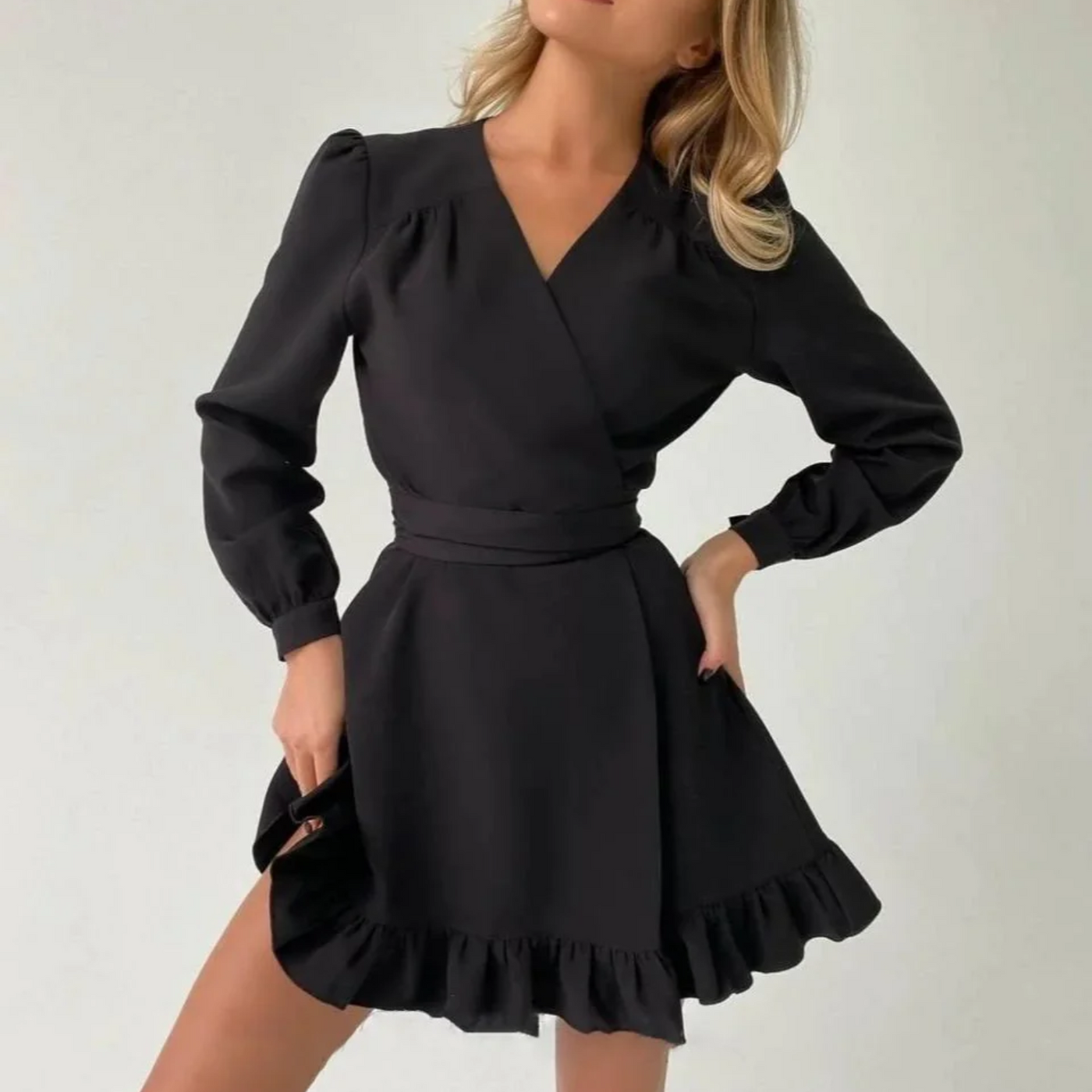 Heidi-Mode | Trendy Kleid Mit Langen Ärmeln