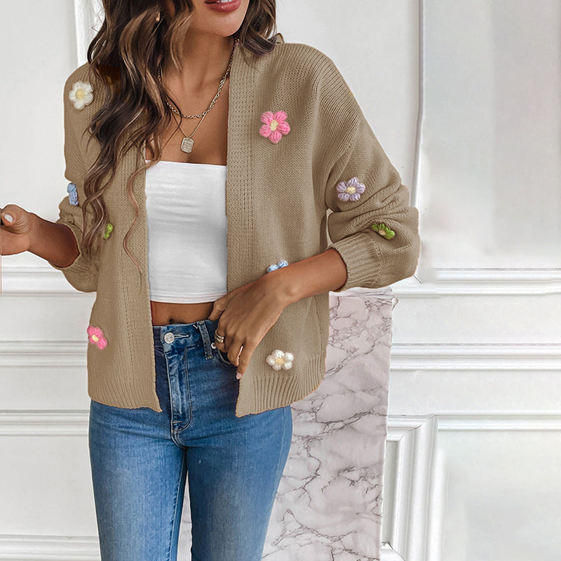 Bersha Flower sommerweste | 3D Floral bestickte damen weste