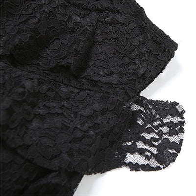 Gothic Style Skirt with Lace