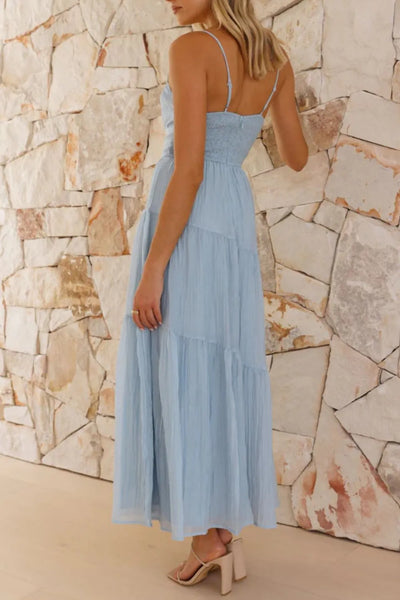 Smocked Back Midi Cami Dress