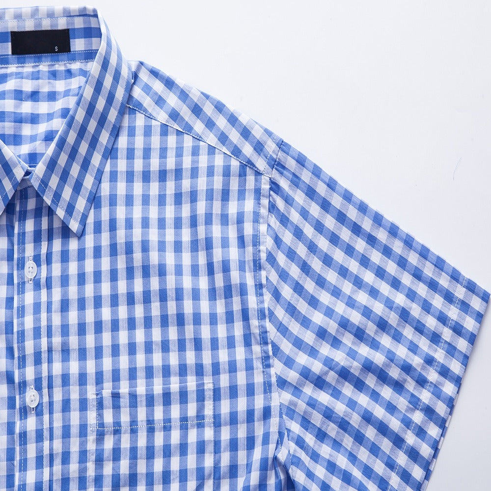 Men's Oktoberfest Bavarian Plaid Short Sleeve Shirt
