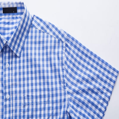 Men's Oktoberfest Bavarian Plaid Short Sleeve Shirt