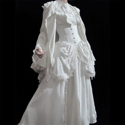 Retro Punk & Gothic Style Dress Set Two Piece Design