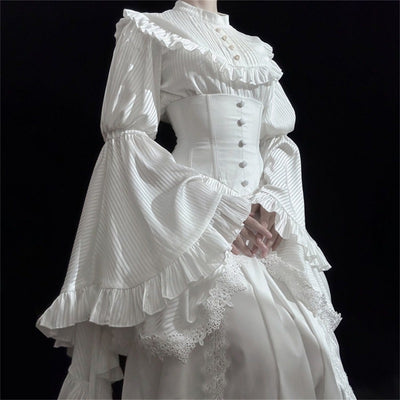 Retro Punk & Gothic Style Dress Set Two Piece Design