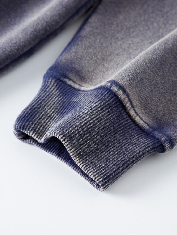 RAVEN WASHED HOODIE MIT REISSVERSCHLUSS