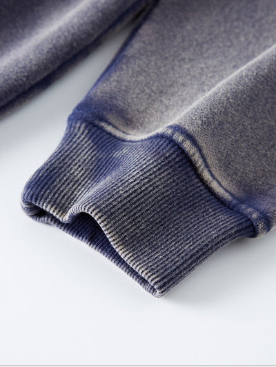 RAVEN WASHED HOODIE MIT REISSVERSCHLUSS