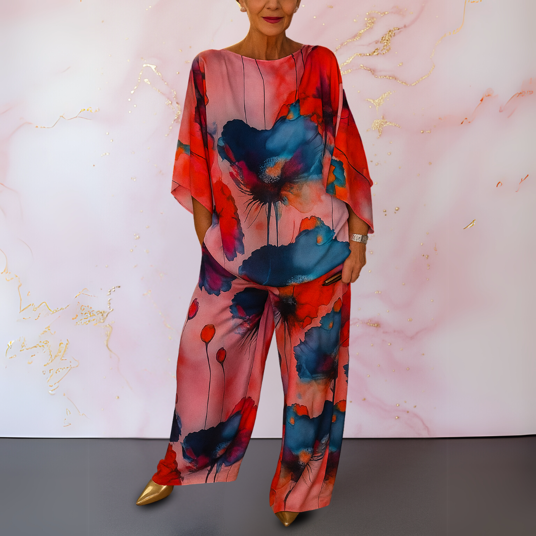 Pelaez – Elegantes Zweiteiliges Set Mit Drucken