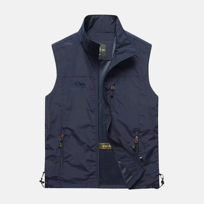 Peaks Outdoor Anglerweste | Leicht Multifunktionsweste mit Taschen Für Herren