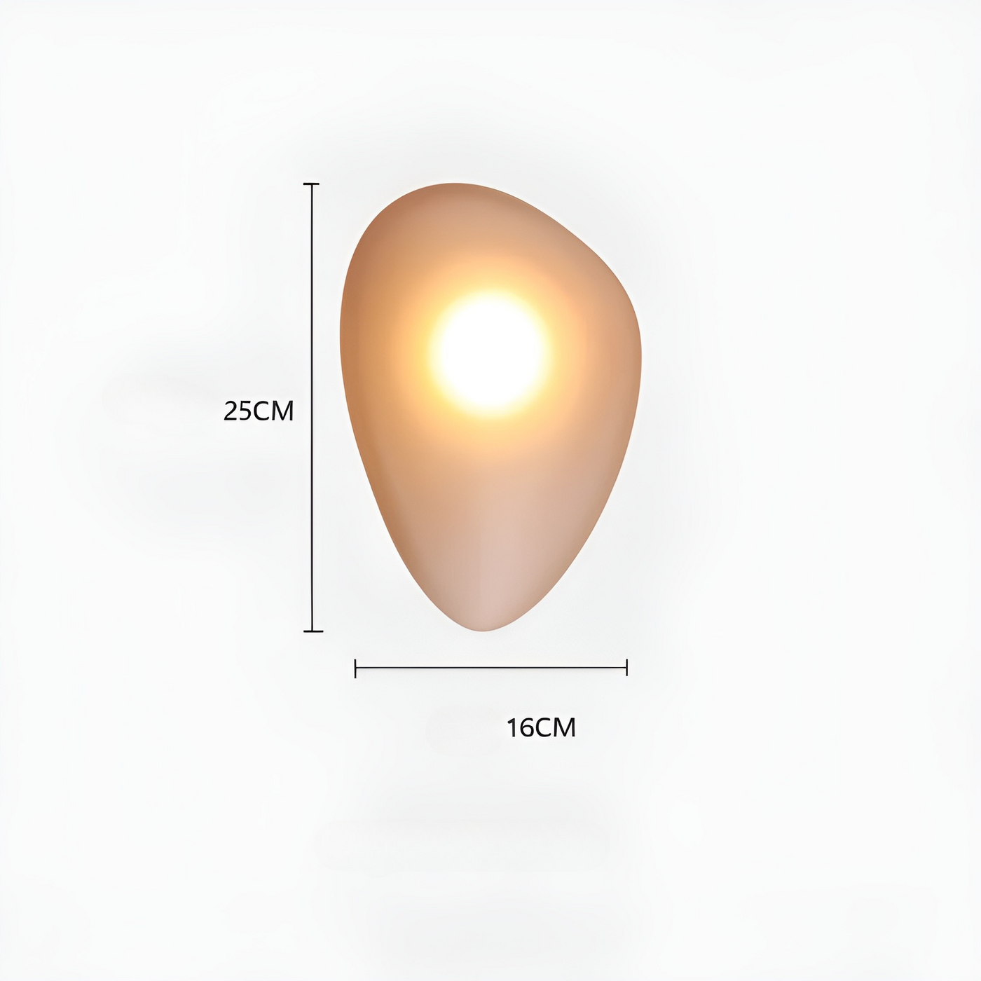 LED Wandleuchte in Kieselstein Design– Dekoratives nordisches Design für Wohnzimmer & Flur