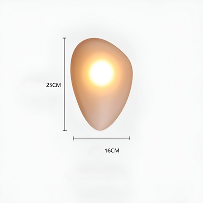 LED Wandleuchte in Kieselstein Design– Dekoratives nordisches Design für Wohnzimmer & Flur