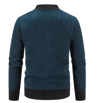 Drio | Stilvolle Herrenstrickjacke mit Reißverschluss und Strickdesign