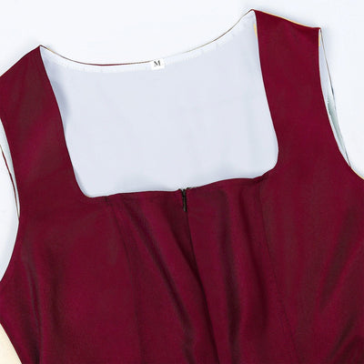 Oktoberfest Bavarian Dirndl Dress with Apron and Lace Blouse