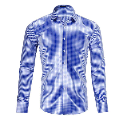 Men's Oktoberfest Bavarian Plaid Long Sleeve Shirt