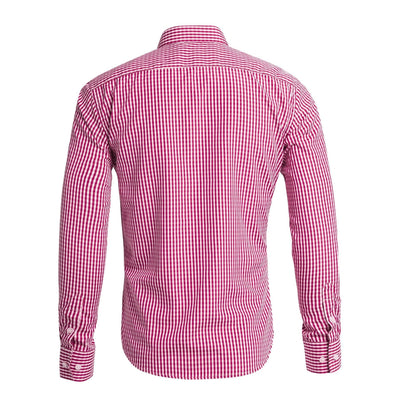 Men's Oktoberfest Bavarian Plaid Long Sleeve Shirt