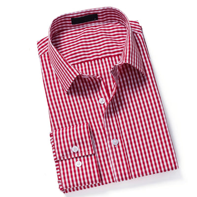 Men's Oktoberfest Bavarian Plaid Long Sleeve Shirt