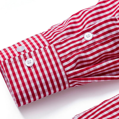 Men's Oktoberfest Bavarian Plaid Long Sleeve Shirt