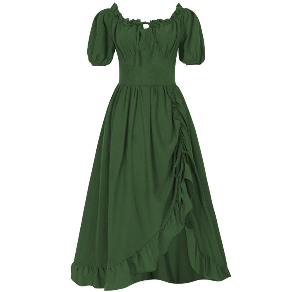 Renaissance Fairy Costume Dress with Corset & ACCs