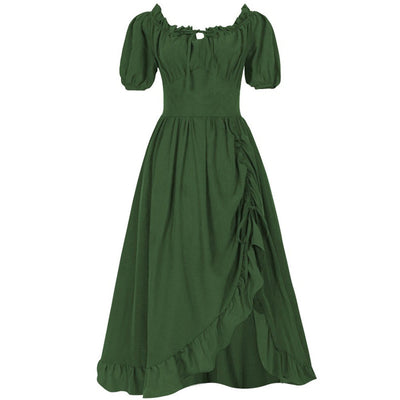 Renaissance Fairy Costume Dress with Corset & ACCs