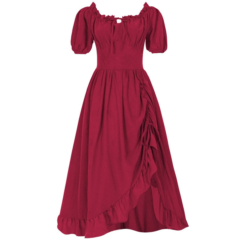 Renaissance Fairy Costume Dress with Corset & ACCs