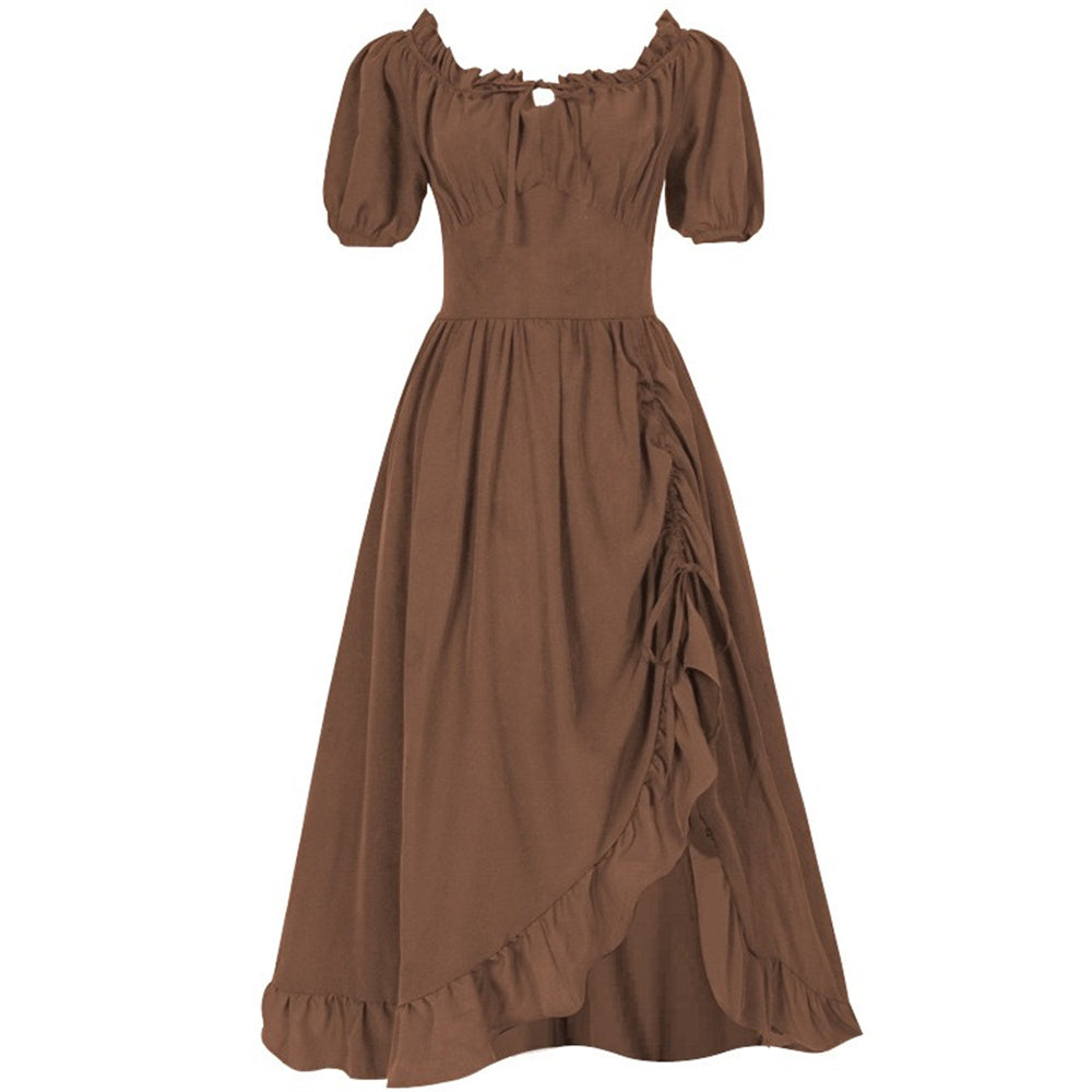 Renaissance Fairy Costume Dress with Corset & ACCs