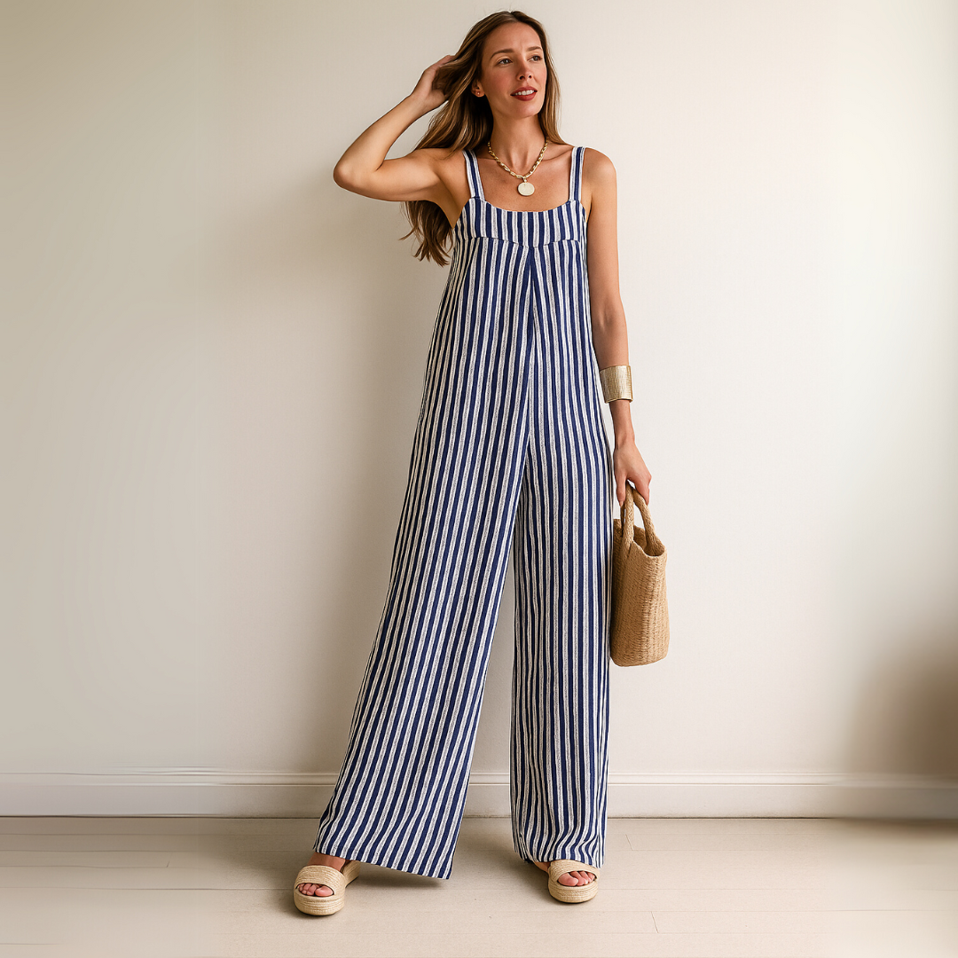 Nicole™ | Lässiger gestreifter Jumpsuit