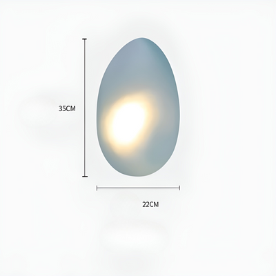 LED Wandleuchte in Kieselstein Design– Dekoratives nordisches Design für Wohnzimmer & Flur