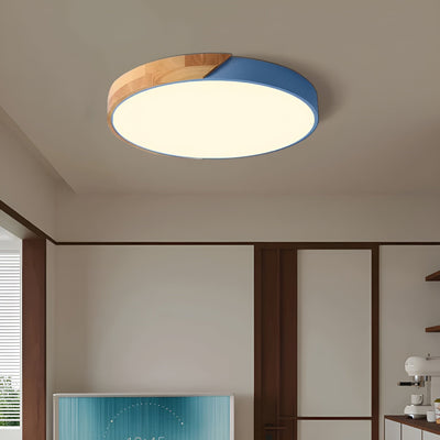 LED-Deckenlampe aus Holz – Skandinavisches Design | Warmes Licht für Wohnräume