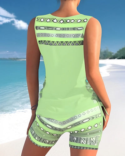 Masha - Tankini-Set mit geometrischem Muster