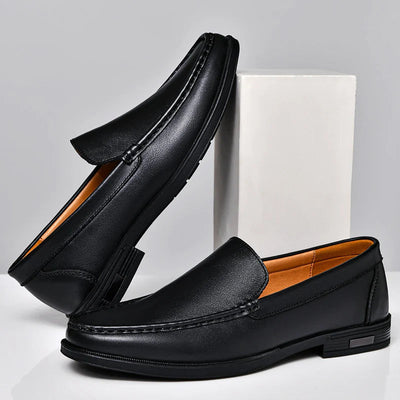 Elegante echte leder-loafers für Damen
