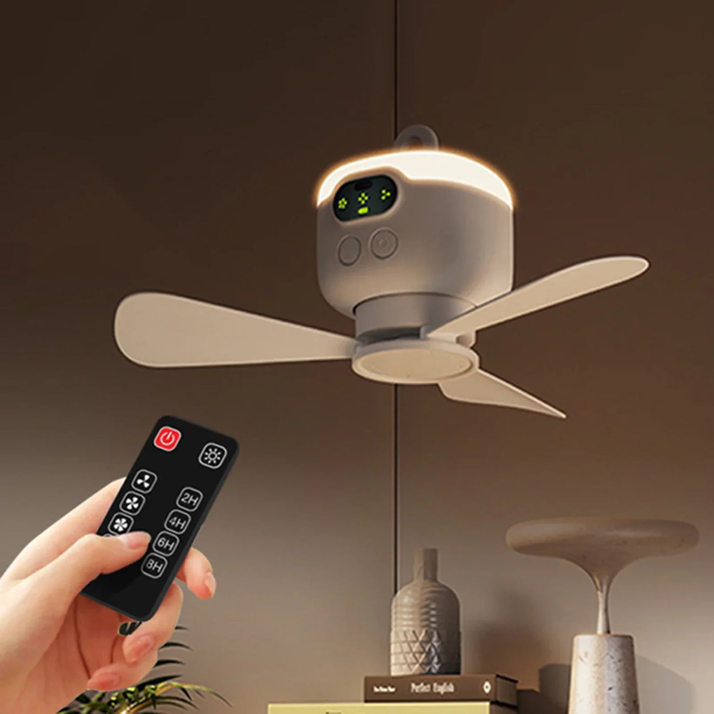 CoolTrail - Camping Ventilator für draußen USB Wiederaufladbar