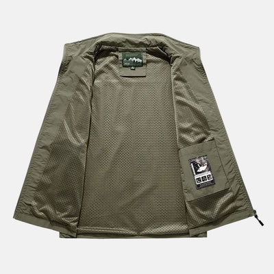 Peaks Outdoor Anglerweste | Leicht Multifunktionsweste mit Taschen Für Herren