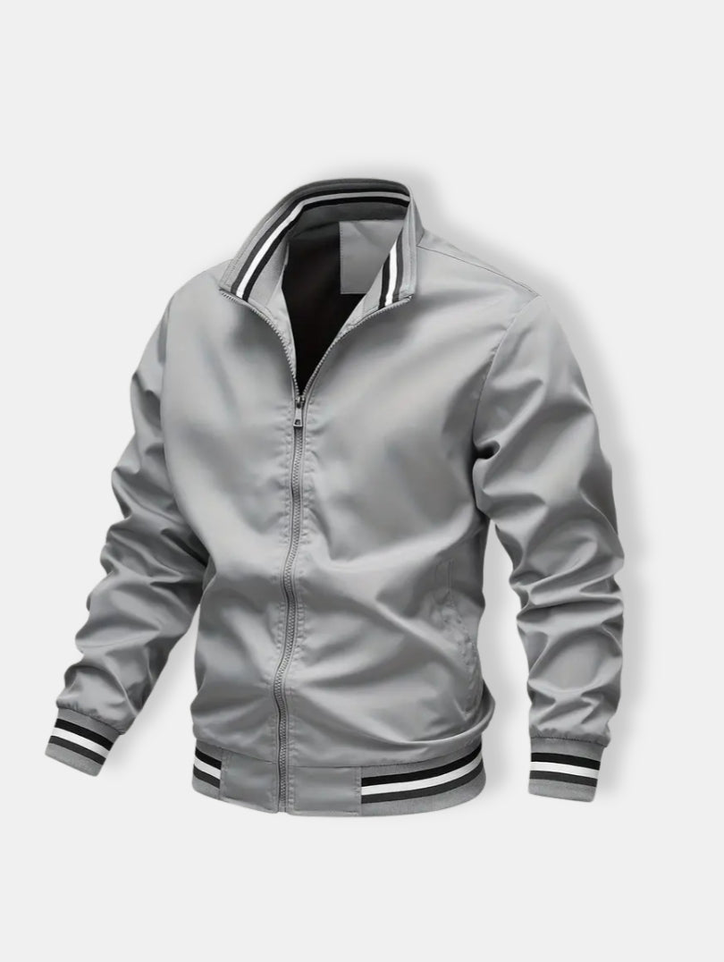 Herren Reißverschluss Lässige Bomberjacke | Langarm
